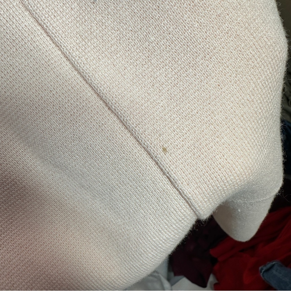J. Crew Pink 265 Juliette Collarless Sweater Blazer Baby Pink sz M - Picture 7 of 9